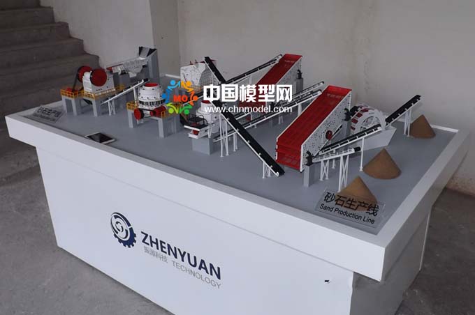 砂石生產(chǎn)線模型，碎石生產(chǎn)線模型