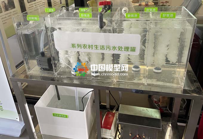 農(nóng)村生活污水處理設(shè)備沙盤(pán)模型，MBBR一體化污水處理設(shè)備沙盤(pán)模型