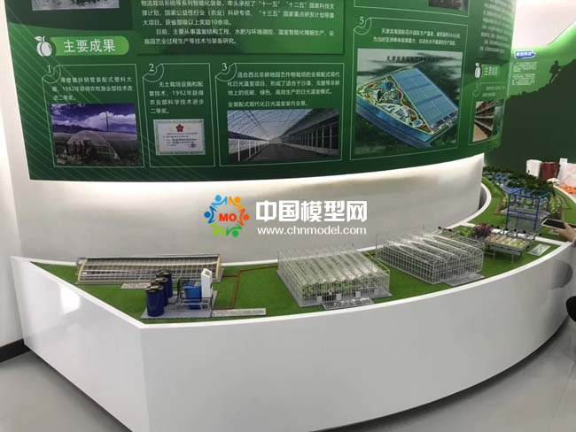 裝配式日光大棚及規(guī)?；B(yǎng)殖基地沙盤模型