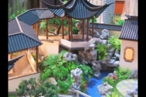 園林古建模型，天壇模型，木制古建模型