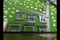 高速公路沙盤，橋梁隧道沙盤模型