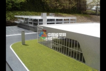 汽車展館沙盤模型，汽車展廳4S店沙盤模型
